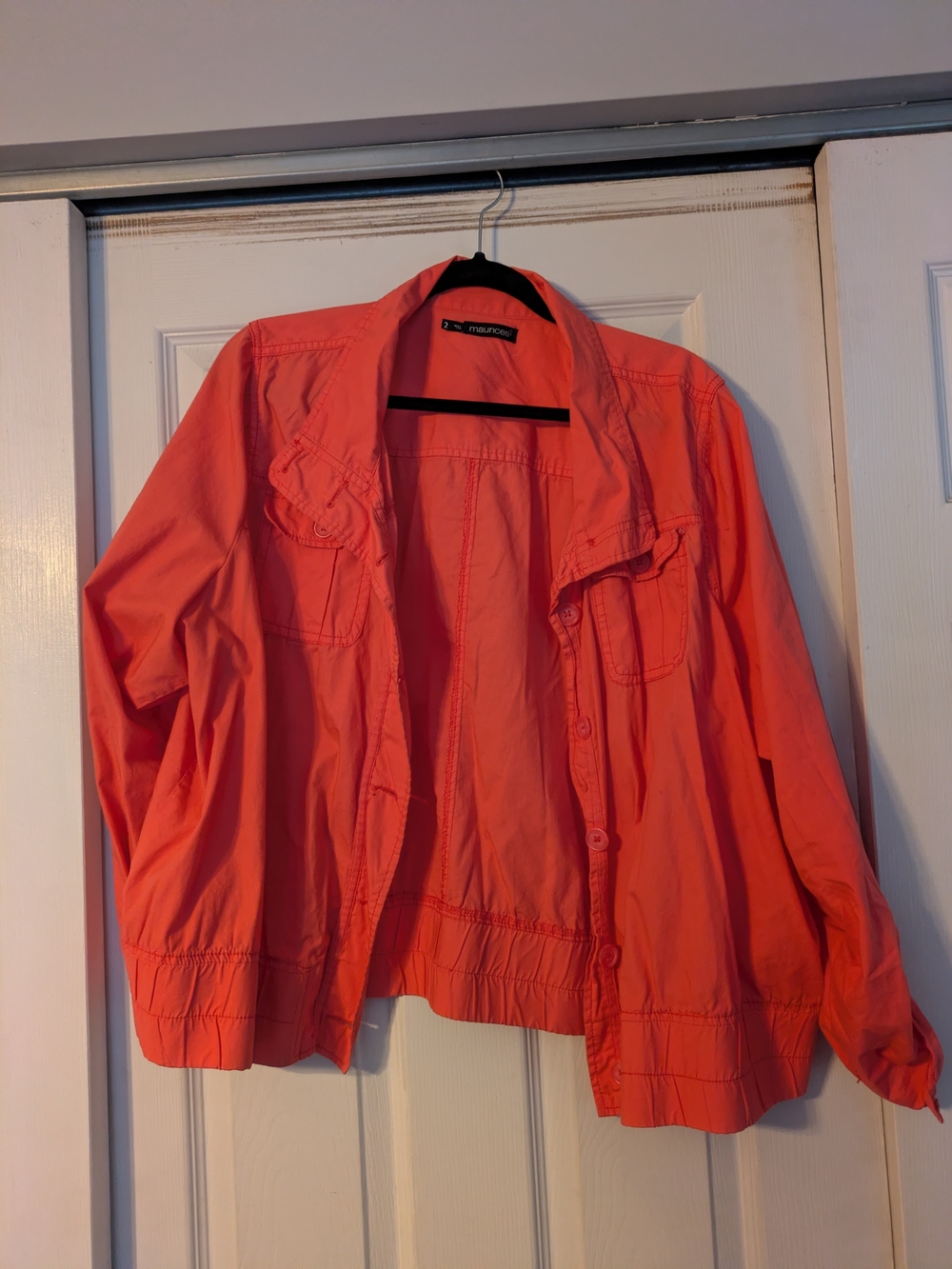 Mossimo Supply Co. Coral Lightweight Utility Jacket for Women